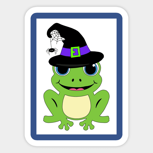 Witchy Frog Sticker by Believeinthemagicapparel